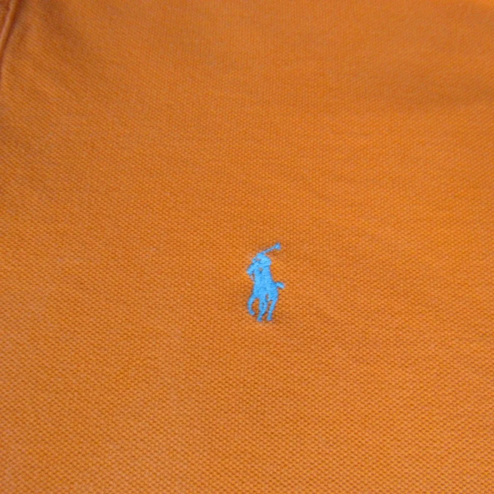 Polo Ralph Lauren Polo Shirt Mens L Orange Excellent Short Sleeve Pique Pony
